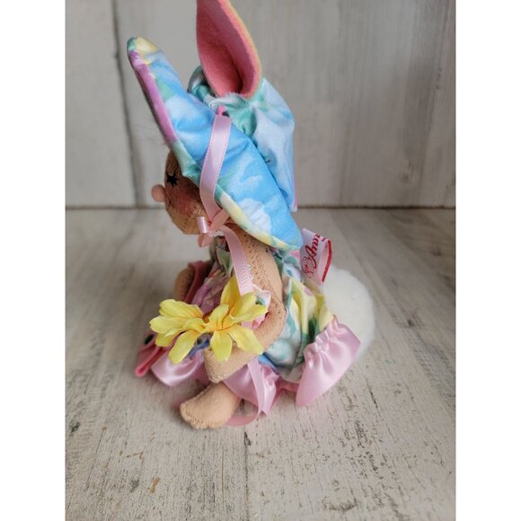 Annalee flower bunny floral vintage plush home decor xmas - Picture 5 of 7